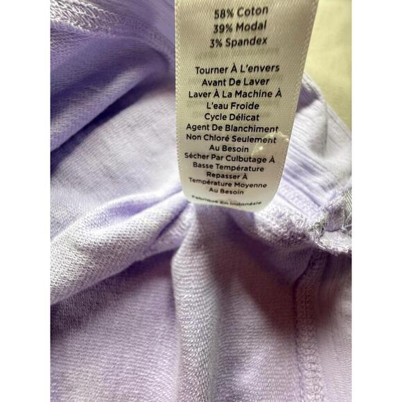 Talbots Womens Size L Light Purple Textured Knit UPF 50 UPF Casual sun protect - Picture 5 of 7